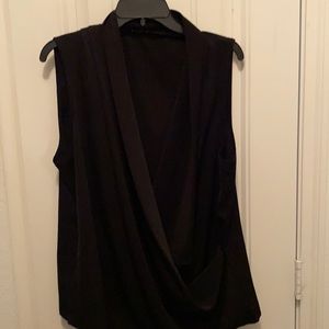 Faux wrap dress shirt